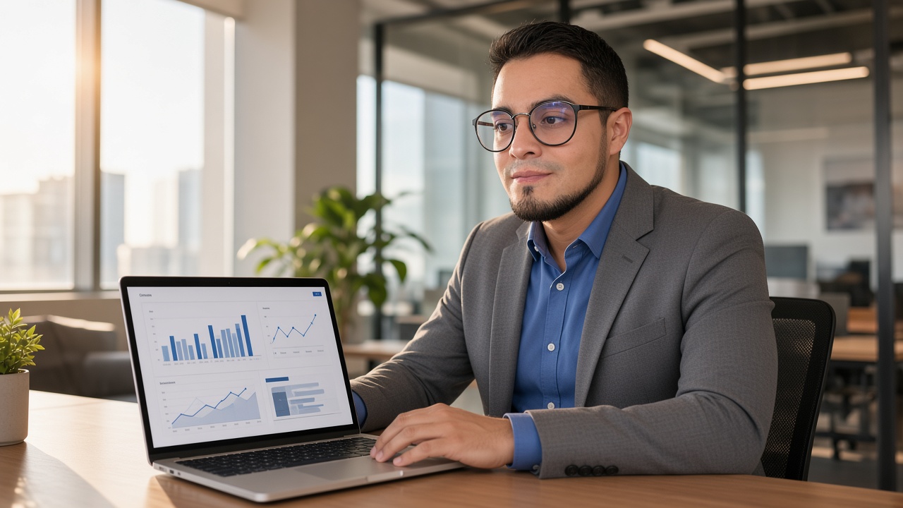 Empresario evaluando propuestas de agencia de marketing digital en Saltillo