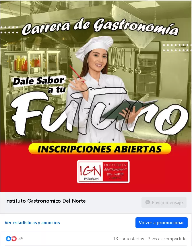 flyer anuncios para escuelas en facebook