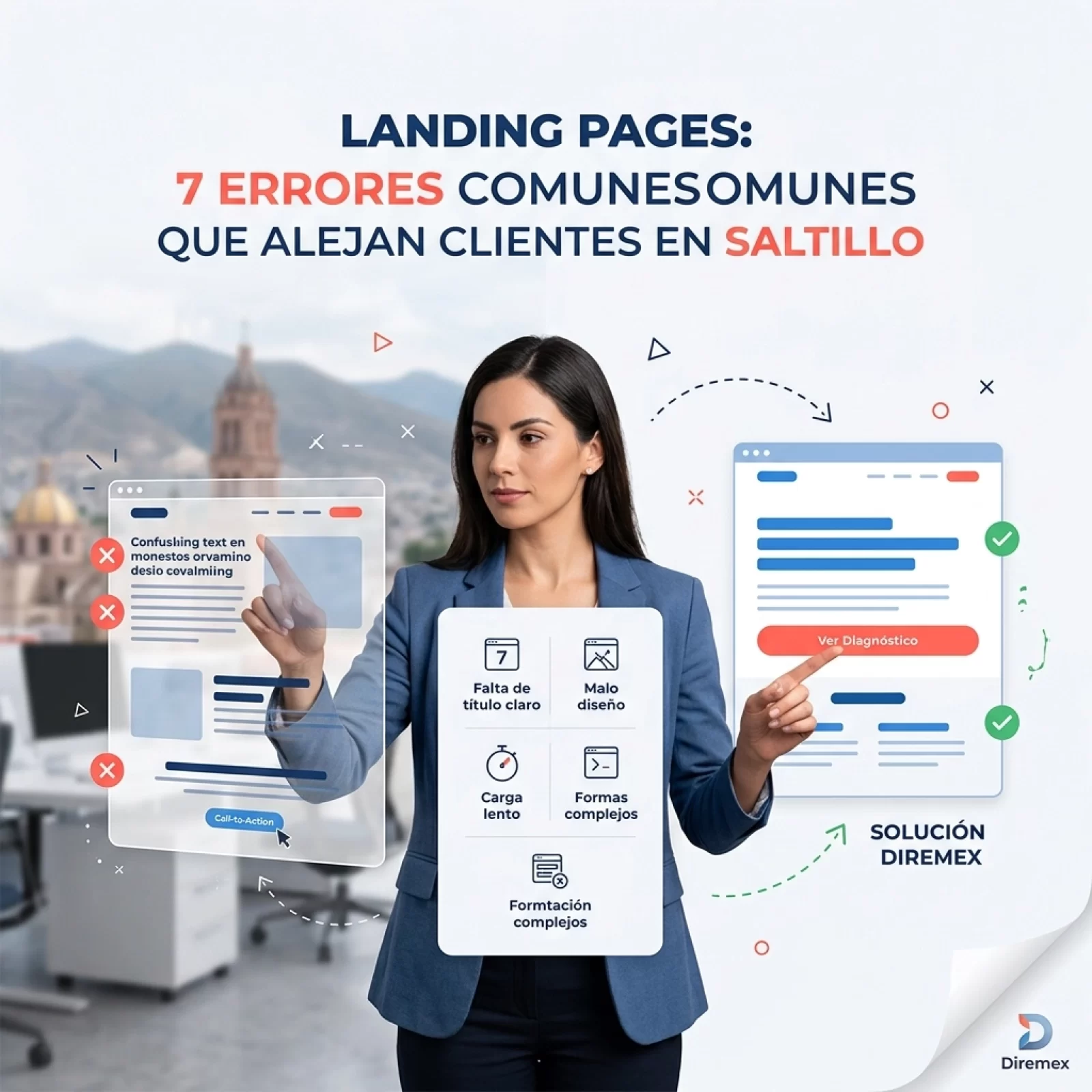 7 errores en tu Landing Page que alejan a los clientes en Saltillo (y cómo corregirlos)