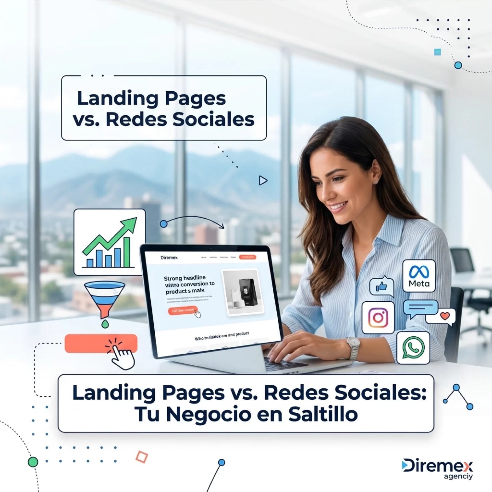 Landing Pages de alta conversión vs. Redes sociales: ¿Qué necesita realmente tu negocio en Saltillo?