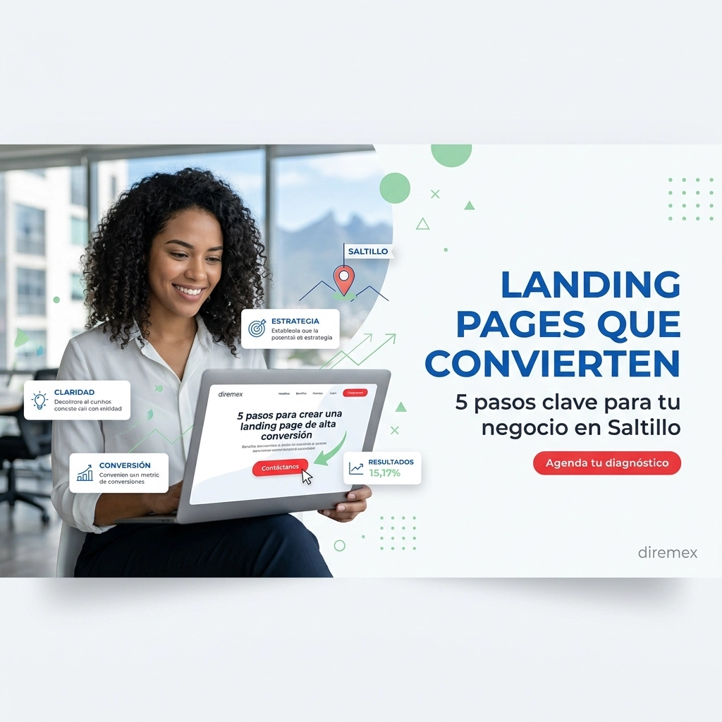 5 pasos para crear una landing page de alta conversión en Saltillo y dejar de perder clientes