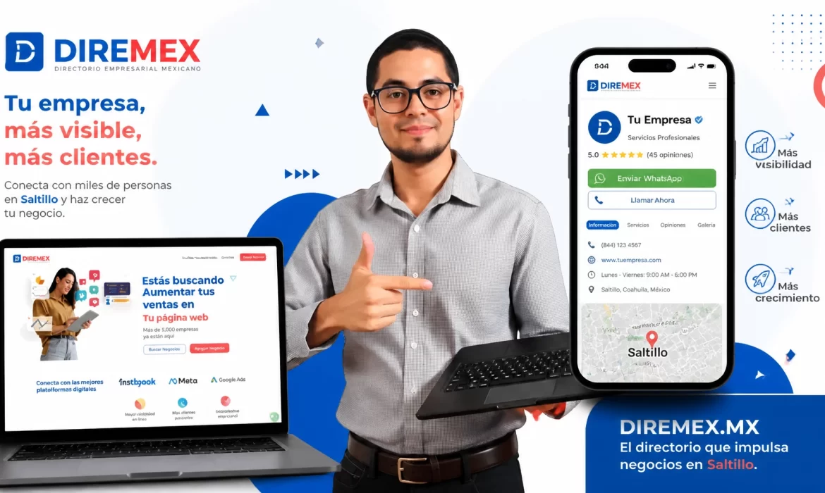 Diseño de páginas web vs. Directorio Diremex: ¿Qué necesita tu negocio en Saltillo?