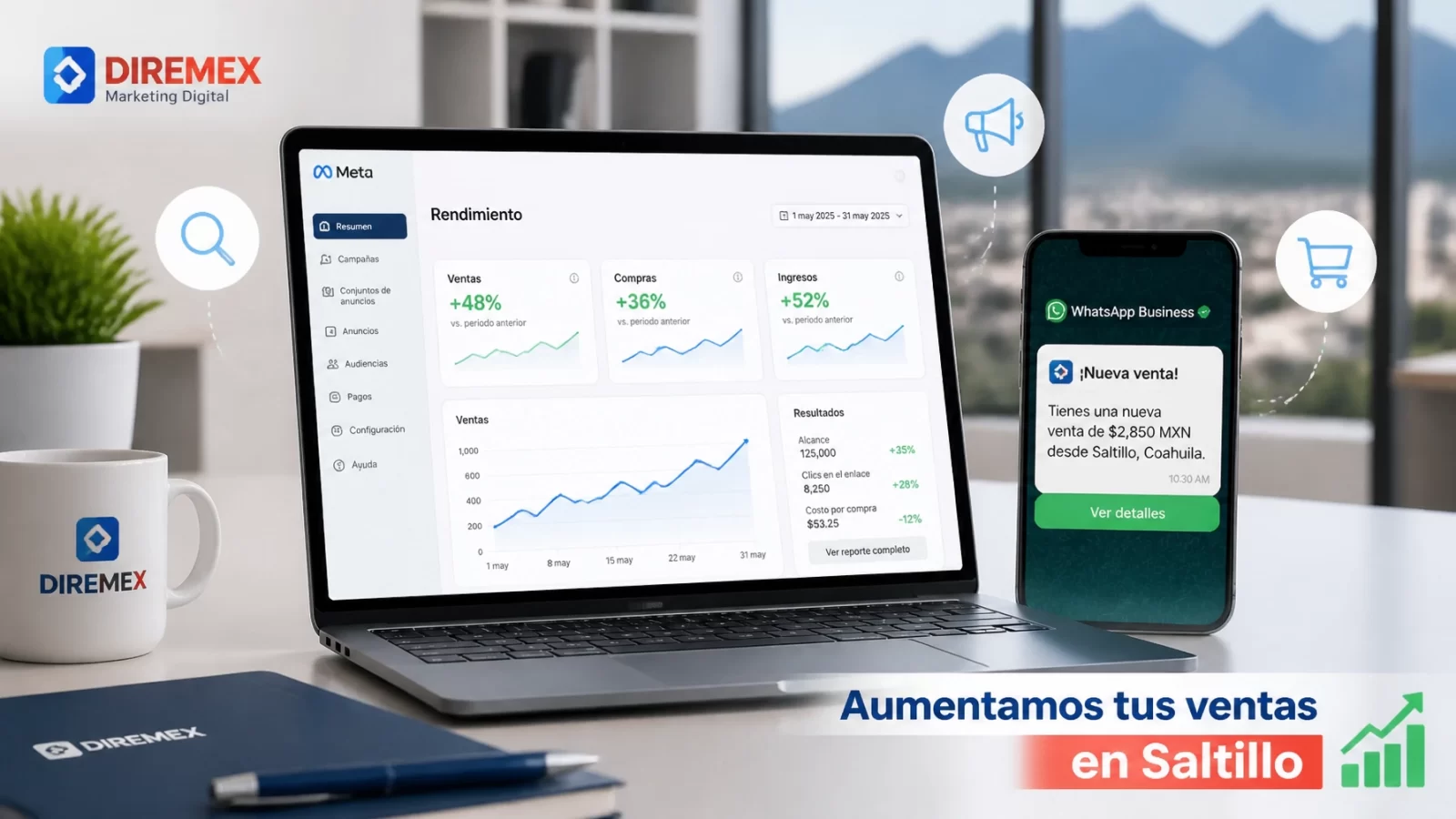 Aumenta tus ventas este mes con estos 5 tips de publicidad digital para Saltillo