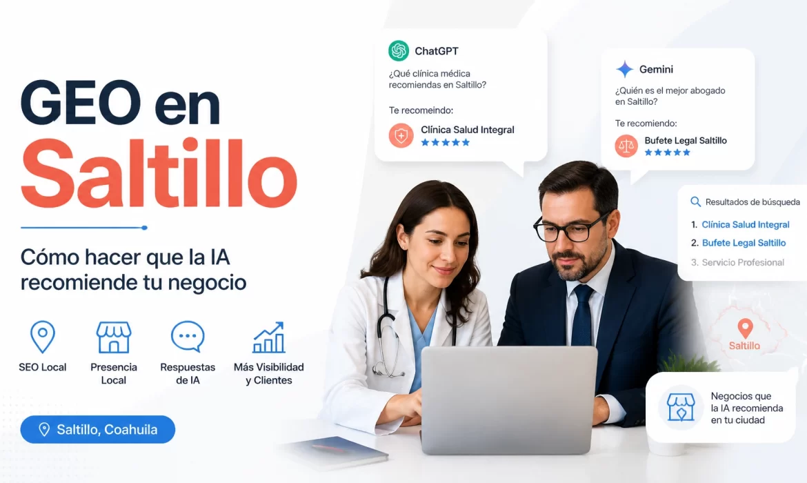 GEO en Saltillo: Cómo lograr que la IA (ChatGPT y Gemini) recomiende tu negocio