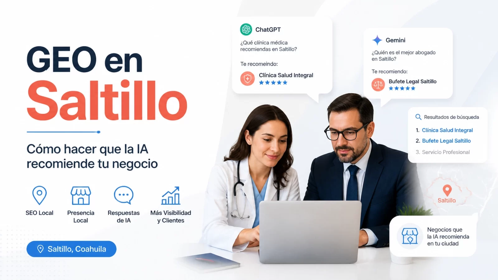 GEO en Saltillo: Cómo lograr que la IA (ChatGPT y Gemini) recomiende tu negocio