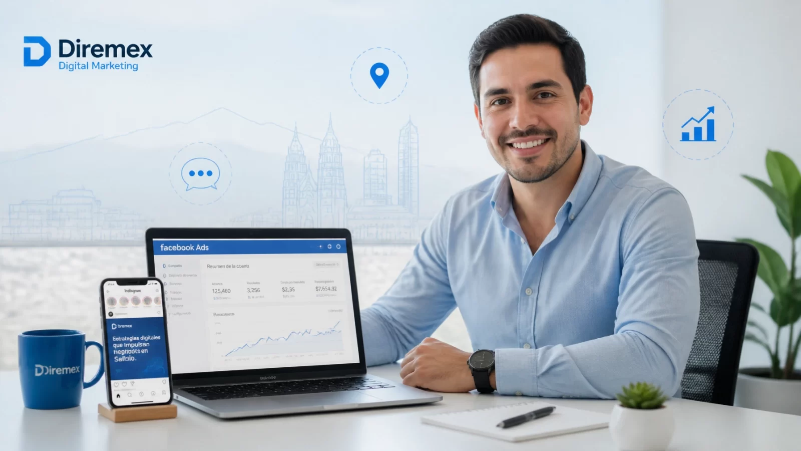 Cómo conseguir clientes en Saltillo usando Facebook e Instagram (Guía paso a paso)