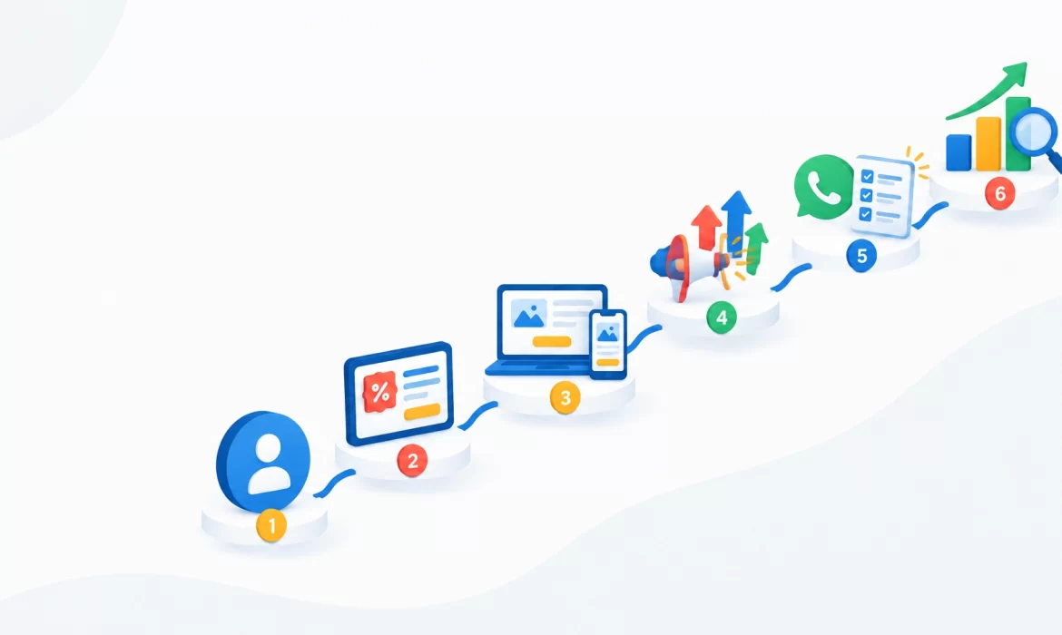 Si empezaras tu marketing desde cero: el orden correcto en 6 pasos