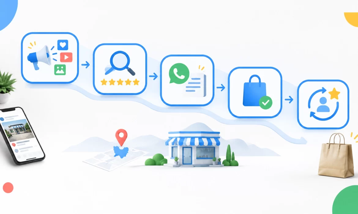 Cómo funciona un embudo de ventas para un negocio local (explicado sin tecnicismos)